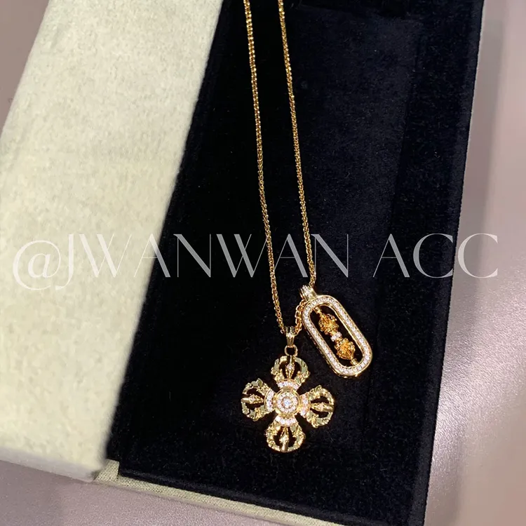 铜合金吊坠 福禄!新国风金刚杵古法双吊坠项链