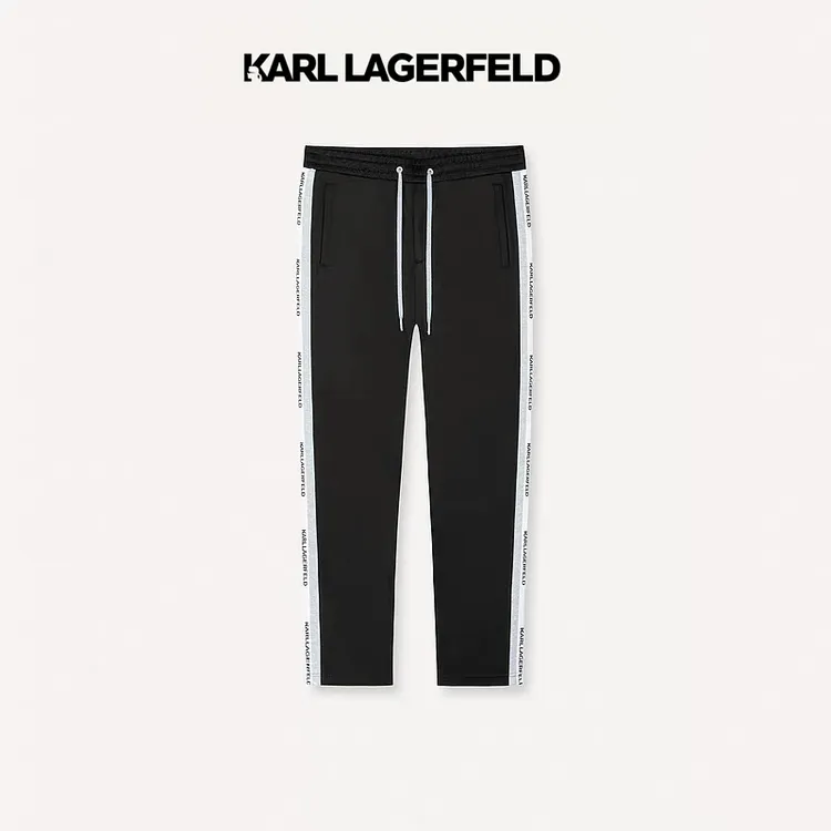 【官方男装】KARL LAGERFELD卡尔拉格斐春夏印花休闲裤M22X2822