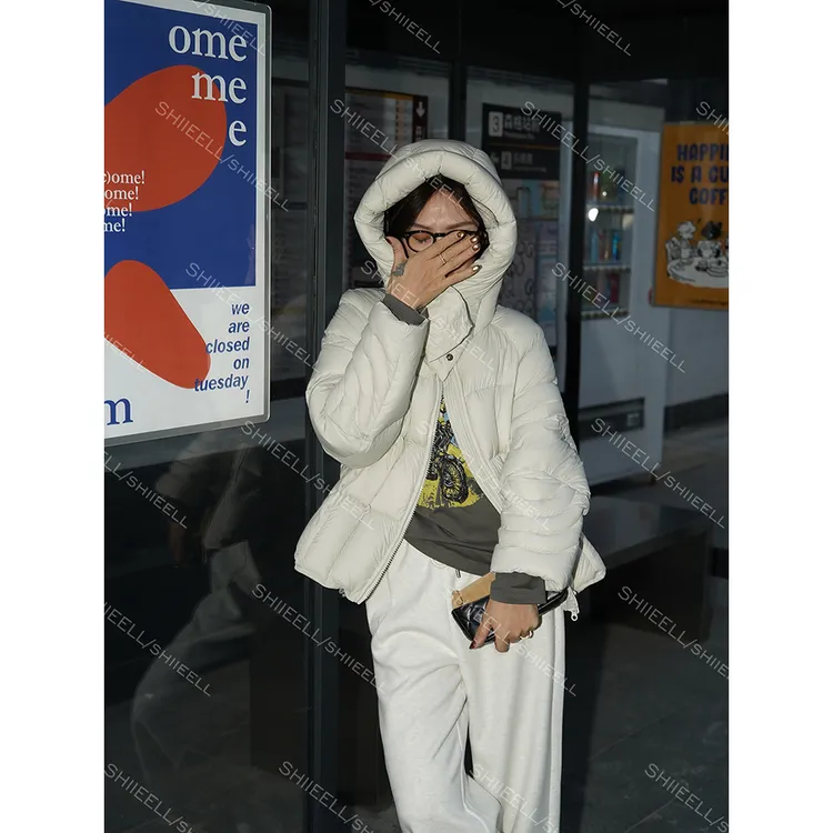 SHIIEELL【冬日刚需】冬季新款保暖90白鹅绒休闲百搭羽绒服Z1Y25