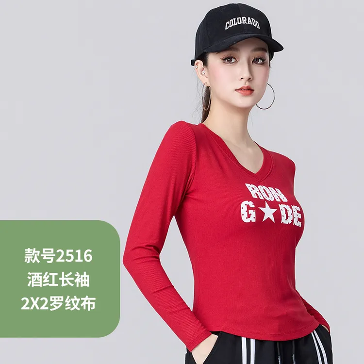 秋季新款时尚洋气运动印花T恤SY