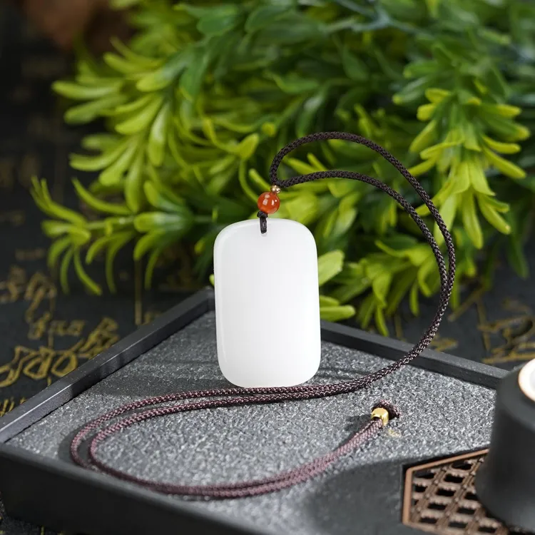 新疆金丝玉平安无事牌  48*29mm  精美百搭大牌送礼商品图