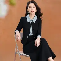6606轻奢优雅风套装女春秋气质高级感显瘦端庄大气西装两件套