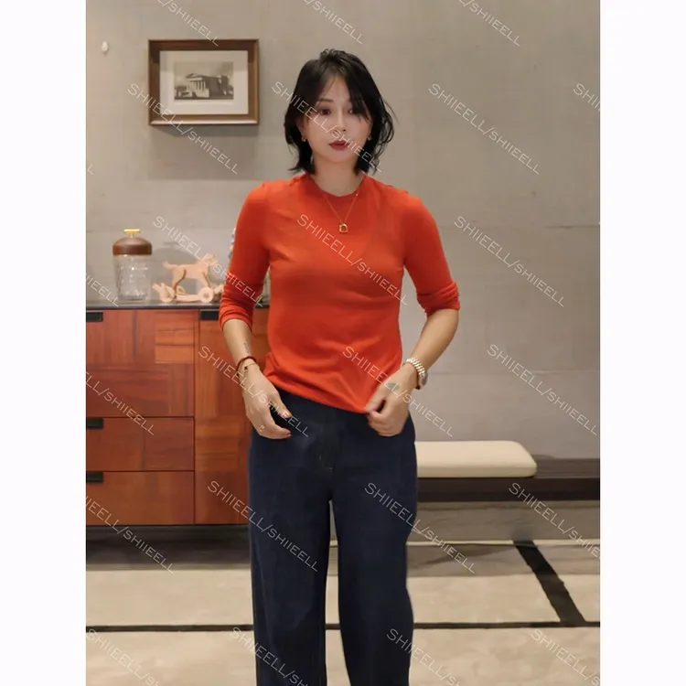 SHIIEELL【糯叽叽羊毛衫】轻装滑新款百搭休闲圆领长袖毛衫ZW092