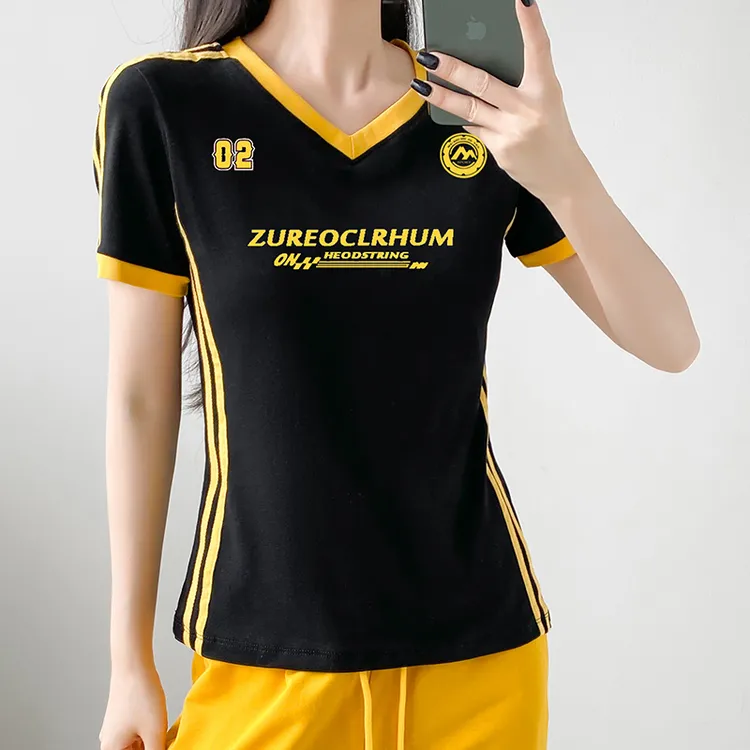 【今日推荐】时尚透气舞蹈服短袖户外运动健身操显瘦女士广场舞上衣