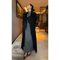 【娇娇私服定制】新款时尚中长款风衣外套（长114短74）82007#
