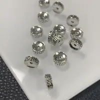 925银银制品 「戴琴珠宝」DQ882-银7.6mm左右隔片配件（发其一）
