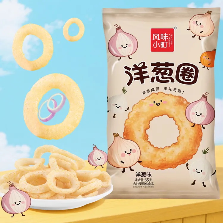 风味小町 洋葱圈虾圈香酥酥脆甄选美味爽脆口感醇香膨化香脆零食