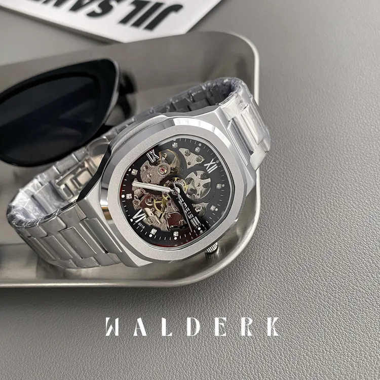 【Walderk】真全自动机械手表镂空背透陀飞轮新款时尚高级感男手表商品图