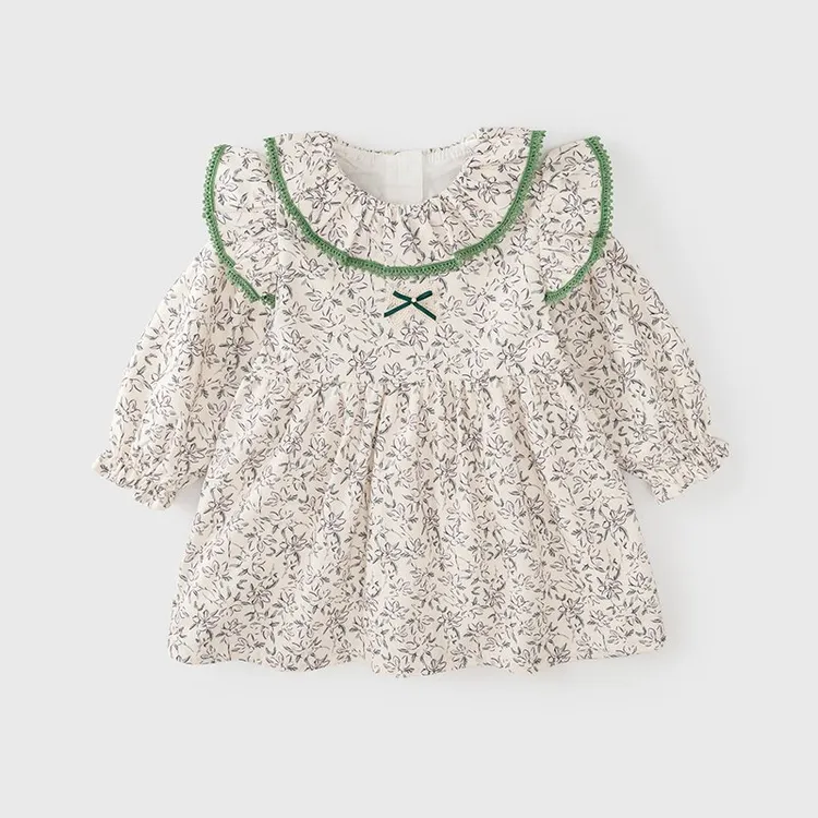 女童春秋连衣裙A类女宝宝秋季2025新款洋气裙子长袖公主裙