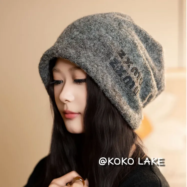 KOKO LAKE帽子女款2026款网红款秋冬款高级网红大头围百搭洋气商品图