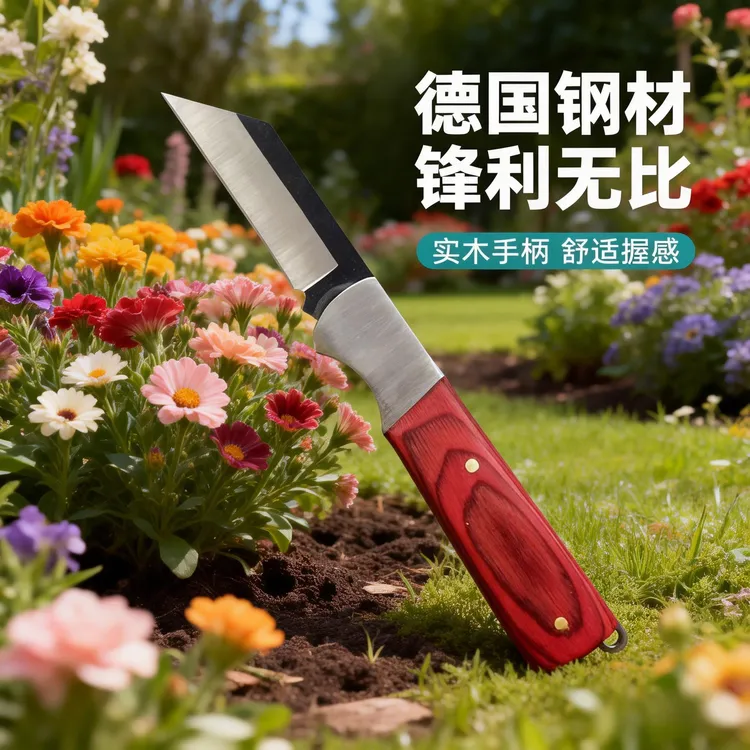 正卓广东锋钢高硬度锋利专用折叠嫁接专业园艺嫁接刀中国嫁接刀商品图
