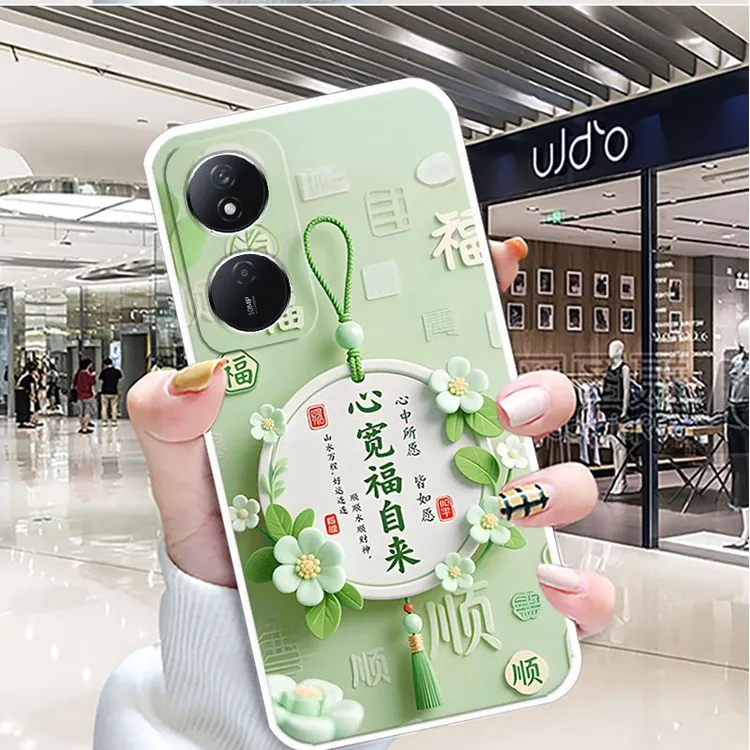 适用荣耀畅玩50plus手机壳CLK-AN00中国风全包边女新款男防摔软壳
