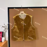 喜樂  2025两面穿羔毛马甲背心秋冬季新款时尚百搭休闲经典女外搭