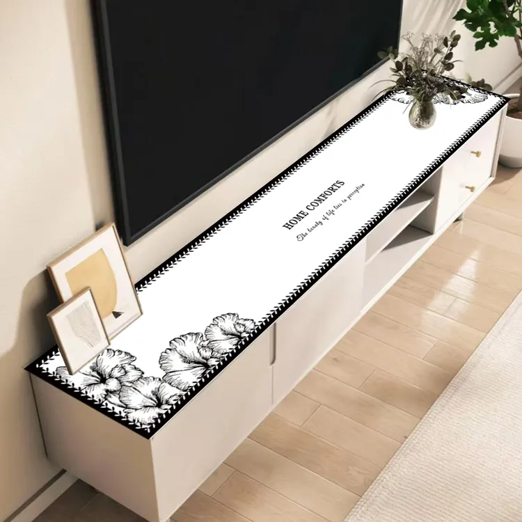 桌垫免洗桌布北欧玄关鞋柜餐边柜台面电视柜台面桌布垫子保护垫