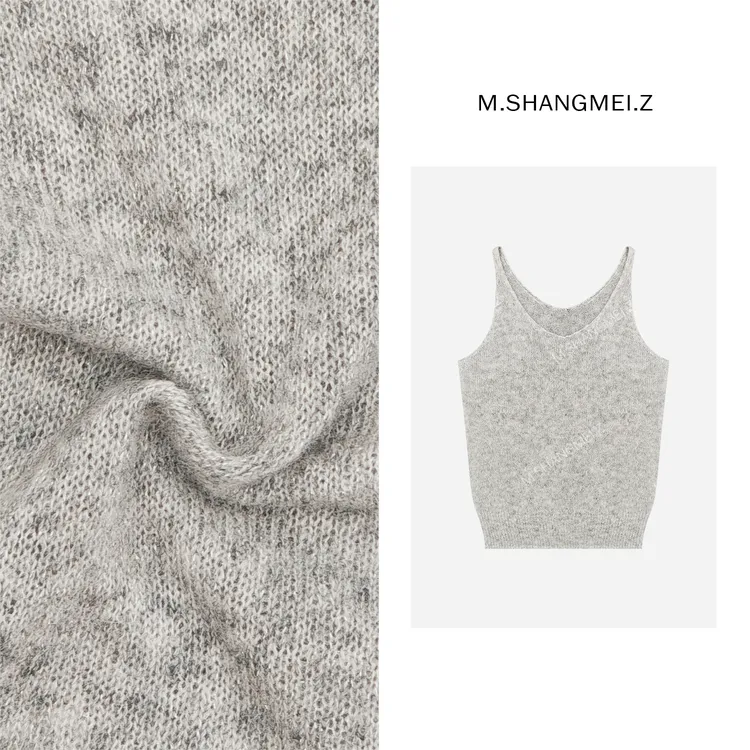 M.SHANGMEI.Z/沐熙【baby】美大哥气质老钱通勤针织吊带背心X093028