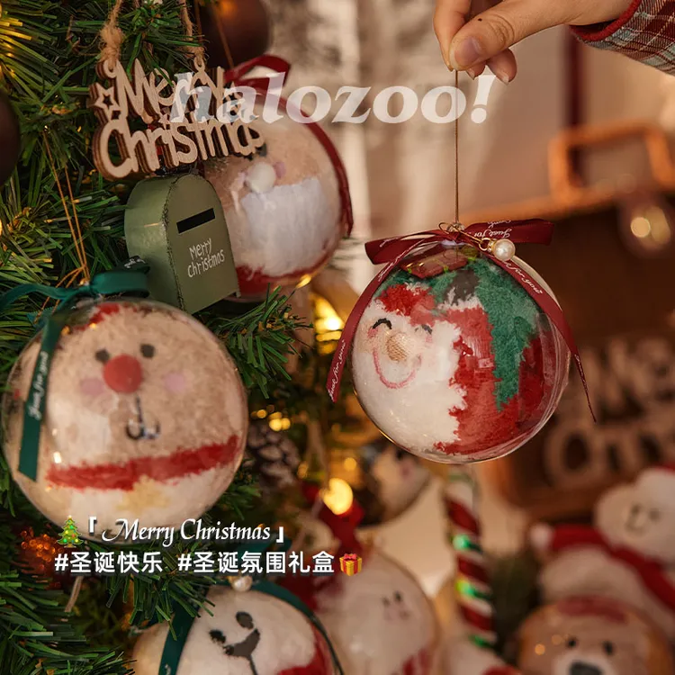 圣诞袜子女秋冬季圣诞节珊瑚绒礼盒礼物袋装饰情侣加厚地板棉袜男