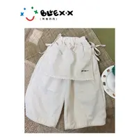BLUEXIXI/咘噜西西2025秋季新款儿童休闲屁帘阔腿裤2025116