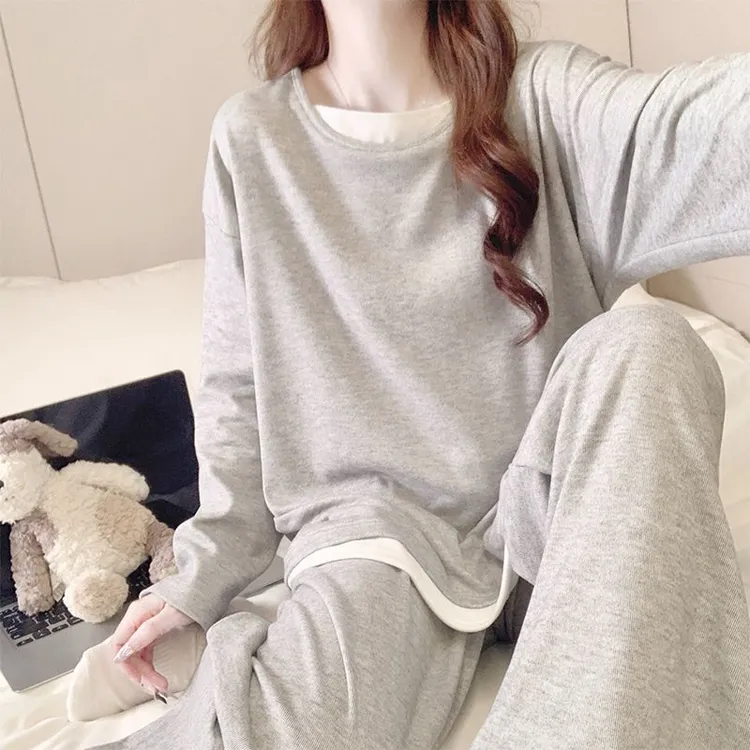睡衣女款秋冬季加厚绵羊绒双面磨毛家居服加绒休闲2025爆款两件套