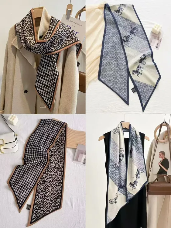 【长条巾合集】秋冬新款双面精致飘带百搭长条保暖护颈装饰领巾围巾