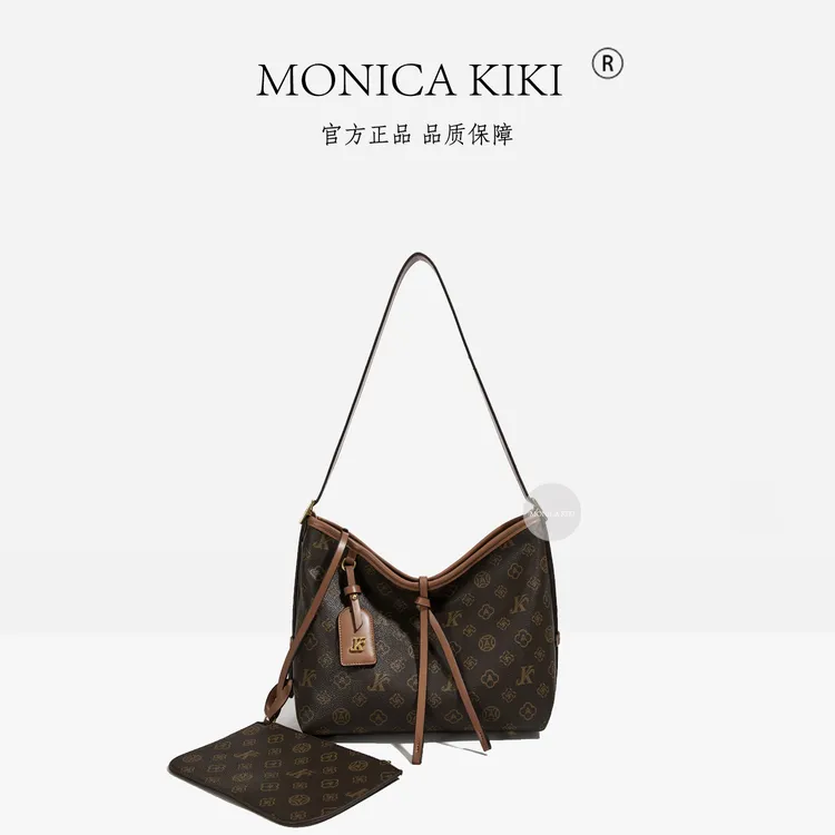 MONICA KIKI/莫妮卡奇奇潮流经典托特包百搭斜挎单肩科瑞奥大号