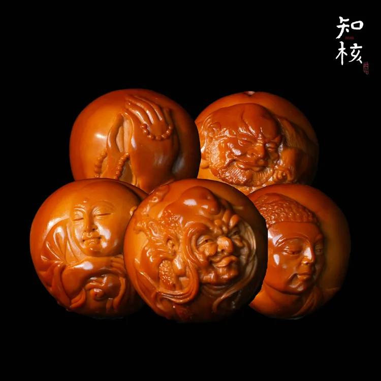 ZHIHETANG-知核堂【丰子十八罗汉】纯手工橄榄核雕刻手串