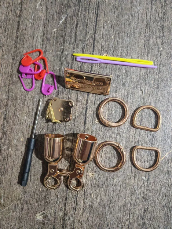 手提斜挎包扁带线diy手工编织金属配件