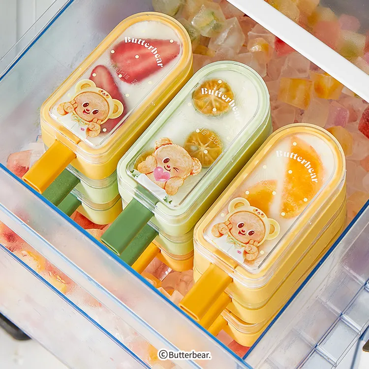 【摩登主妇&黄油小熊】雪糕模具家用食品级硅胶儿童制冰棍冰淇淋
