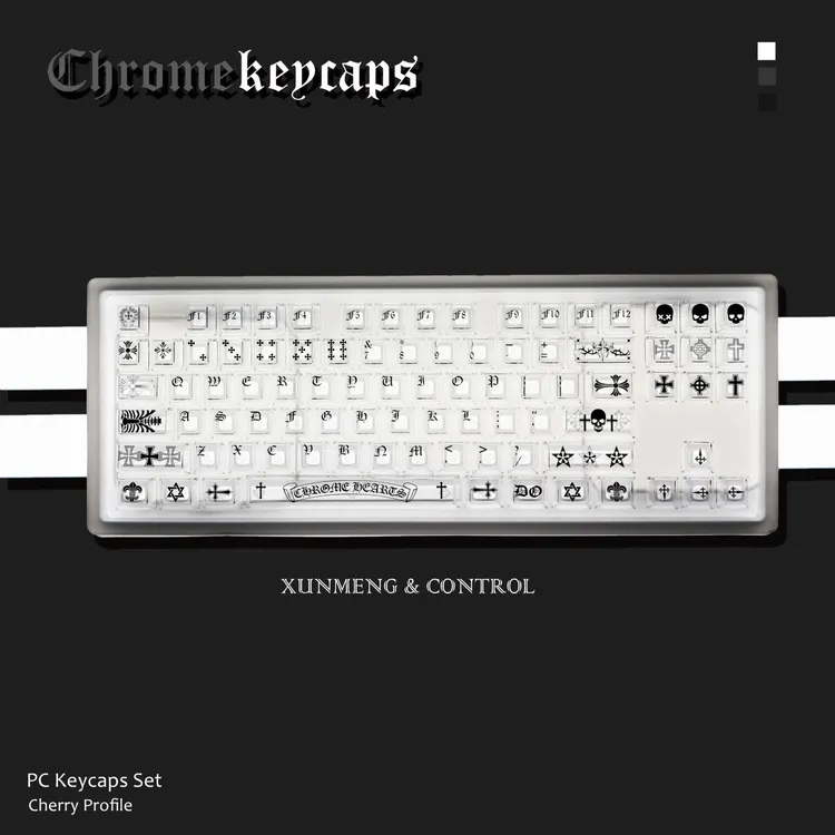 寻梦克罗心特调高透键帽水晶果冻键帽透明主题磁轴机械专用键盘帽