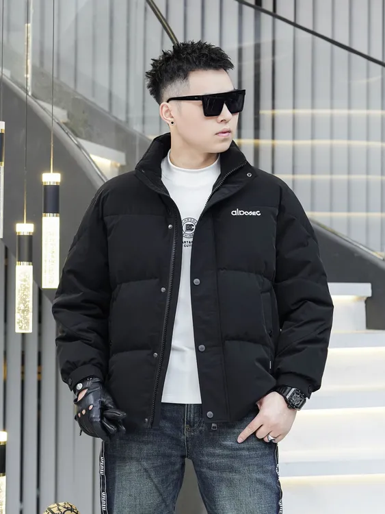 【SITEWEIE】2025欧货新国标90白鸭绒羽绒服男装保暖短款立领2570