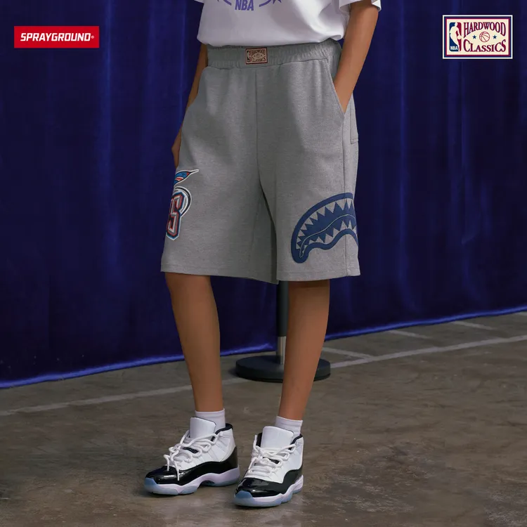 SPRAYGROUND I NBA HWC联名系列鲨鱼嘴针织短裤JM NE221909