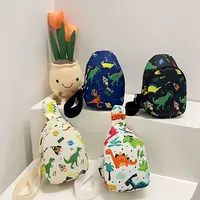 儿童胸包幼儿园男女童斜挎小包百搭小背包卡通恐龙儿童包Y10514