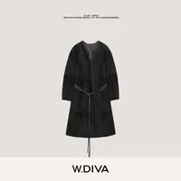 W.Diva【华尔兹】西班牙进口Baby小拉贡长款皮毛一体外套54C263157