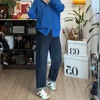 YZJ【入秋必传】经典复古水洗软牛仔哈伦遮胯显瘦休闲萝卜牛仔长裤