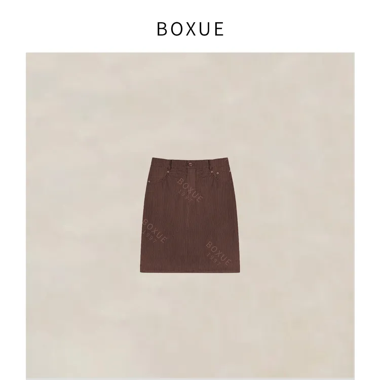 BOXUE“哈希顿”2025秋冬新款高级感半身裙 裙子#250815Q3786