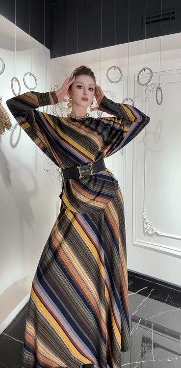 秋季复古休闲时尚大摆套装