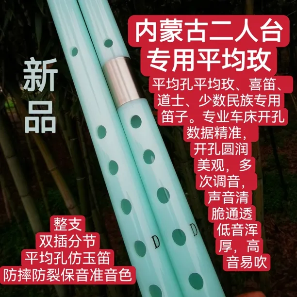 仿玉笛平均孔D调内蒙古二人台专业演奏枚防开裂防摔仿玉平均孔