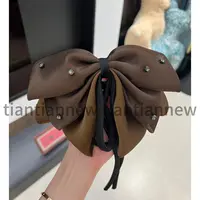 【富家千金】A095法式复古蝴蝶结发夹高级感后脑勺马尾发夹精致抓夹