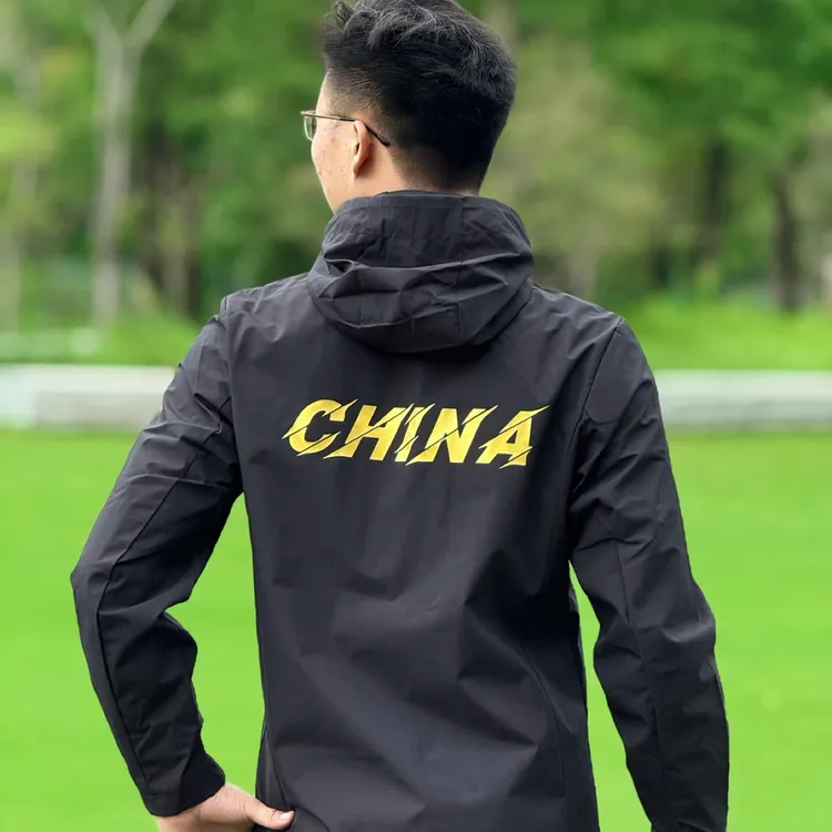 Fy闪电金银镭射新款男女户外连帽防风防水冲锋衣
