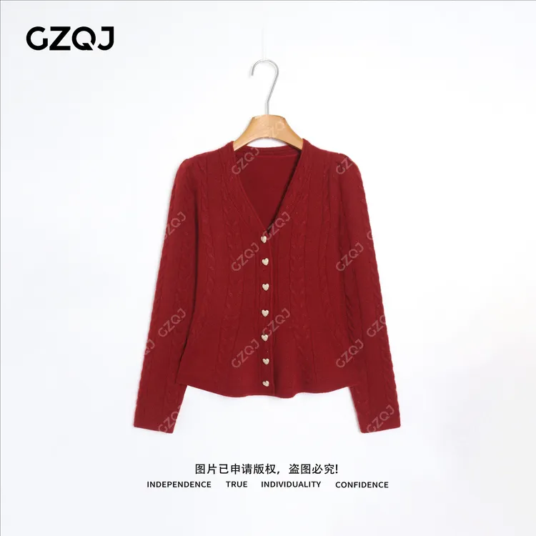 老琴私服【暖系心动】绵羊毛兔毛羊驼毛千金风收腰针织衫毛衣女2278