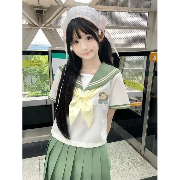 甜嗑TIANKE【粽夏】原创正版JK制服水手服日系短袖学院风甜美套装