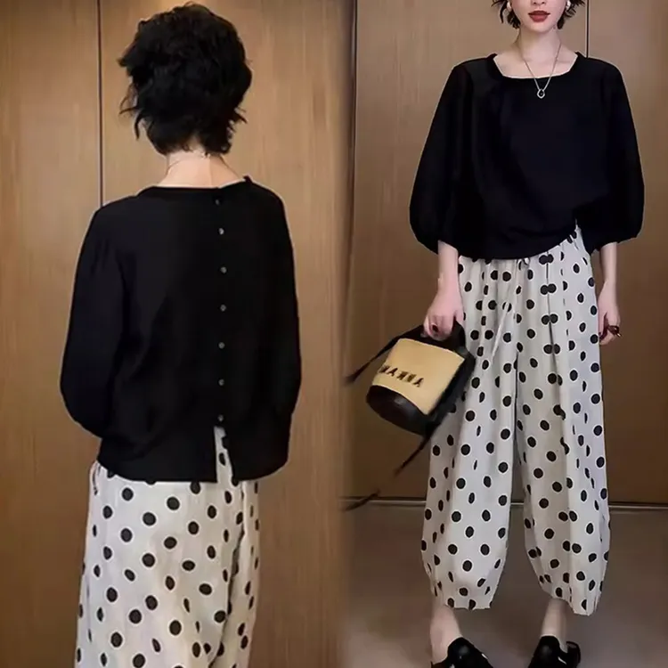 2025年夏季潮流高级感新款时尚气质好看休闲百搭宽松显瘦女士套装