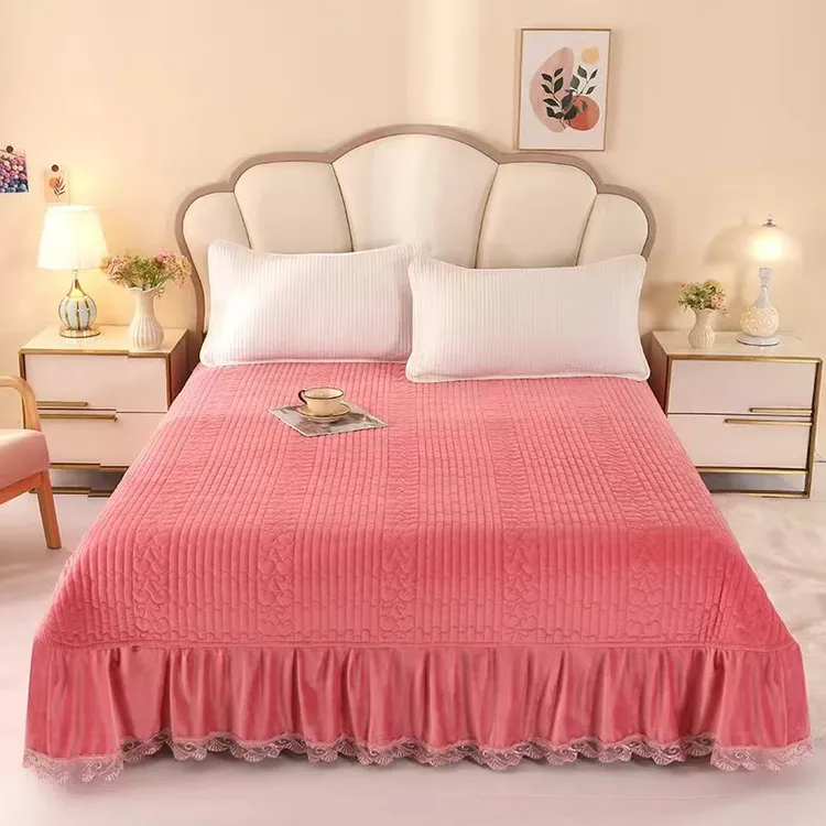 2025加厚新款牛奶绒升级款宝宝绒婴儿绒床盖