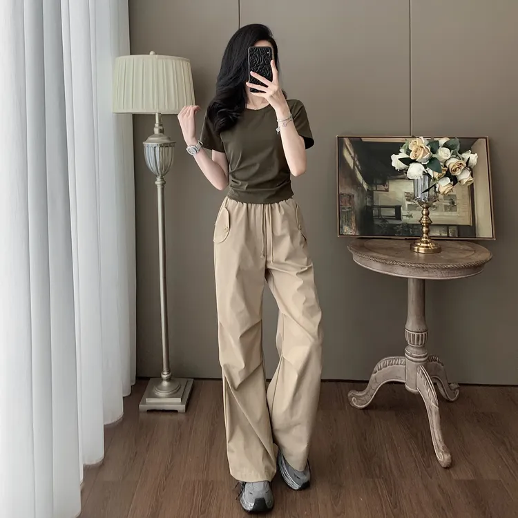 女装夏装套装2025新款爆款显瘦洋气休闲时尚运动短袖裤子两件套