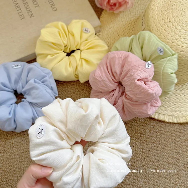 韩系奶油泡芙柔软大肠发圈女2025新款头绳发绳高级感头花发饰头饰