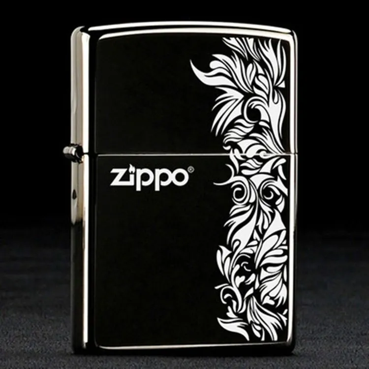zipoo常规防风煤油打火机创意个性冰面设计外壳男士礼品生日礼物
