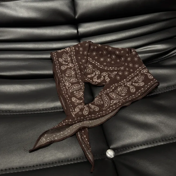 双面复古风腰果不掉色法式休闲欧美不起球韩版丝巾