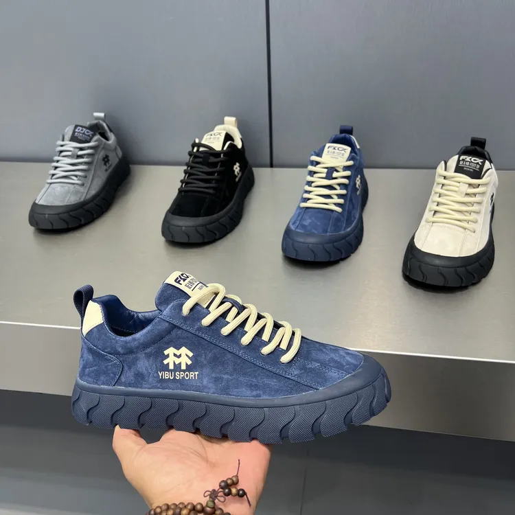 77-519秋季新款韩版低帮男鞋皮面舒适百搭休闲鞋男士板鞋