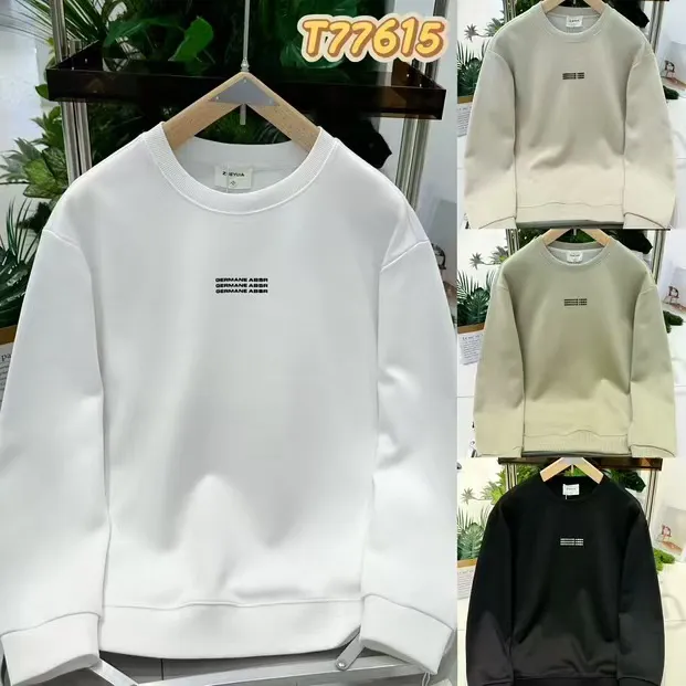 套头长袖刺绣卫衣