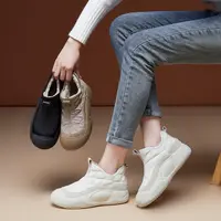 | 无界行踪 |头层牛皮4公分加绒保暖舒适防滑轻便女棉鞋195