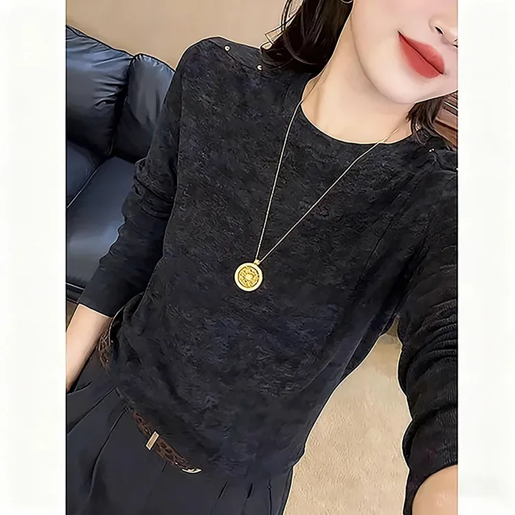 『FanXi』2025新款秋冬打底衫性感修身时尚气质显瘦百搭上衣T恤8017